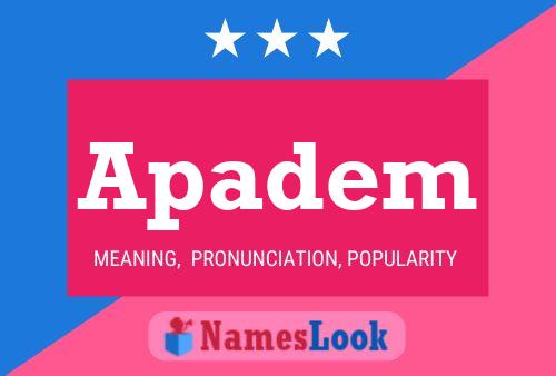 Apadem Name Poster