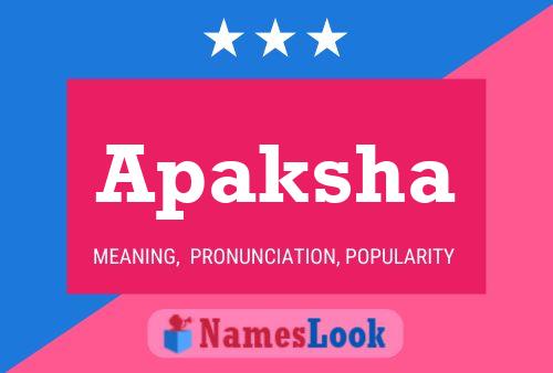 Apaksha Name Poster