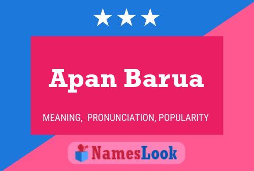 Apan Barua Name Poster