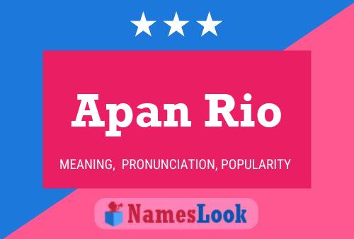 Apan Rio Name Poster