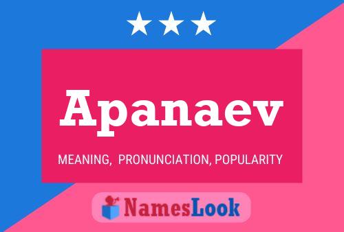 Apanaev Name Poster