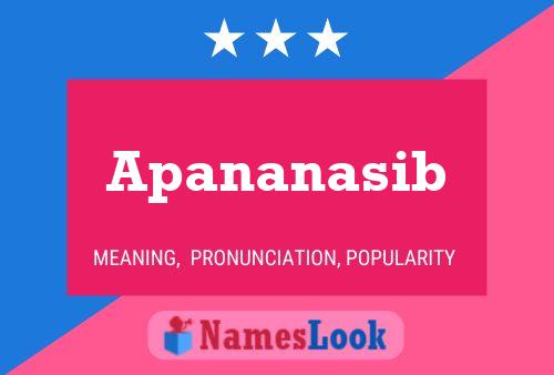 Apananasib Name Poster