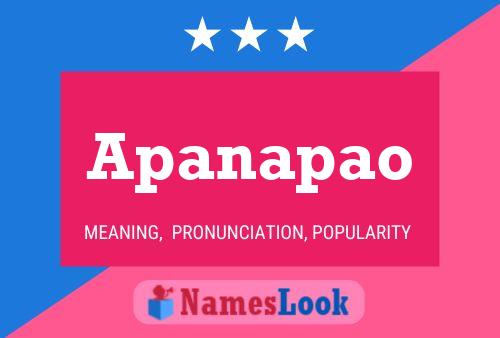 Apanapao Name Poster