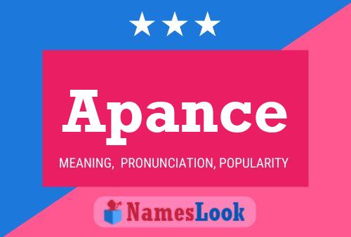 Apance Name Poster