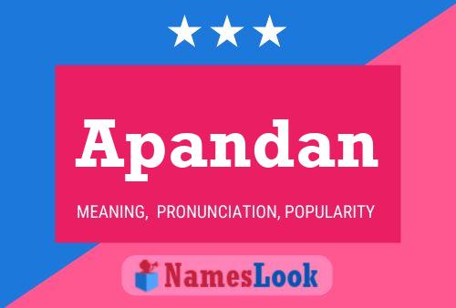 Apandan Name Poster