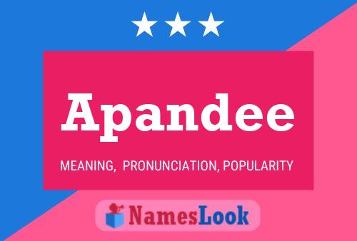 Apandee Name Poster