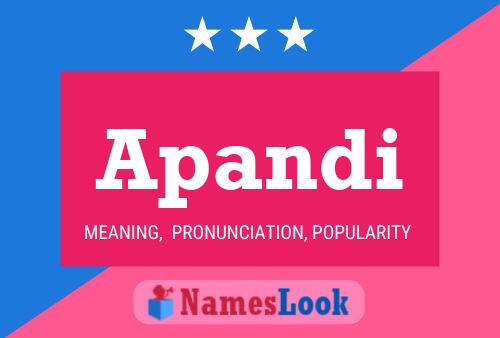 Apandi Name Poster