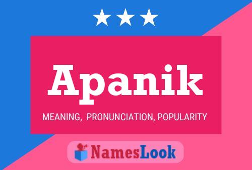 Apanik Name Poster