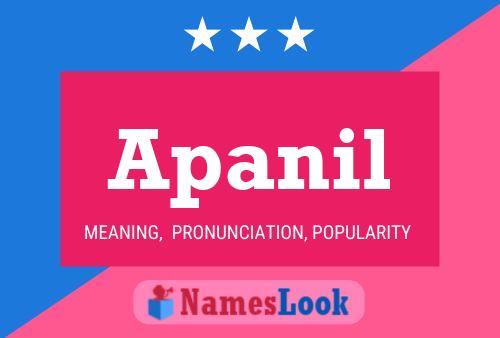 Apanil Name Poster