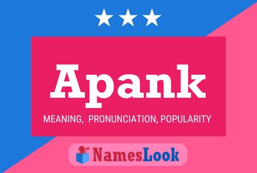 Apank Name Poster