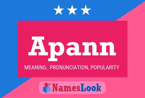 Apann Name Poster