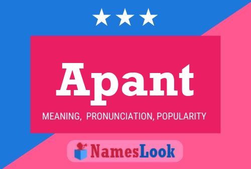 Apant Name Poster