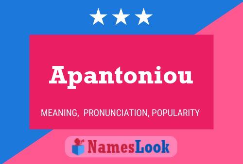 Apantoniou Name Poster