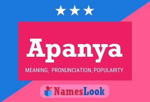 Apanya Name Poster