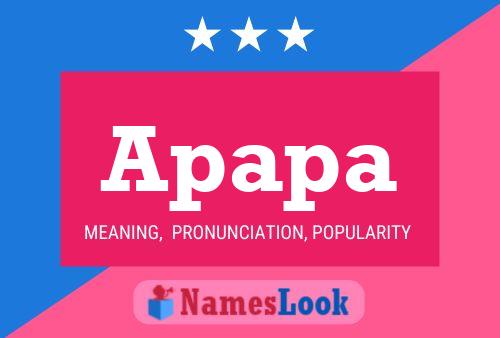 Apapa Name Poster