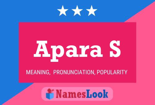 Apara S Name Poster