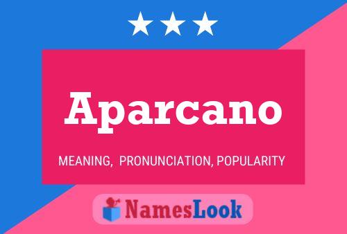 Aparcano Name Poster