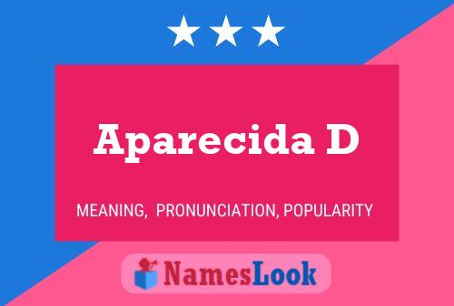 Aparecida D Name Poster