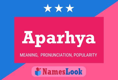 Aparhya Name Poster