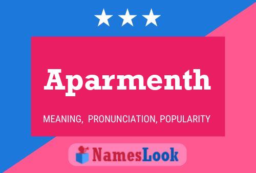 Aparmenth Name Poster