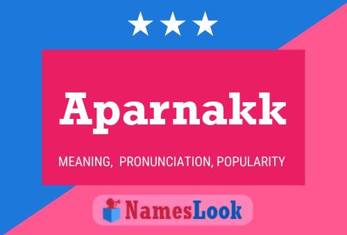 Aparnakk Name Poster