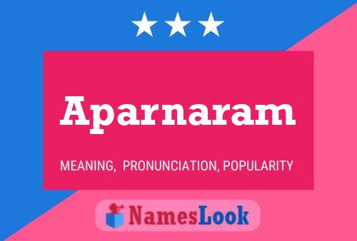 Aparnaram Name Poster