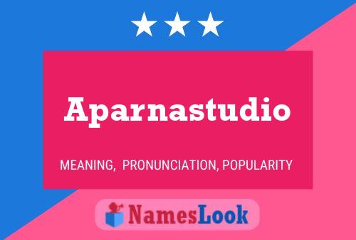 Aparnastudio Name Poster