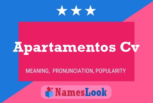 Apartamentos Cv Name Poster