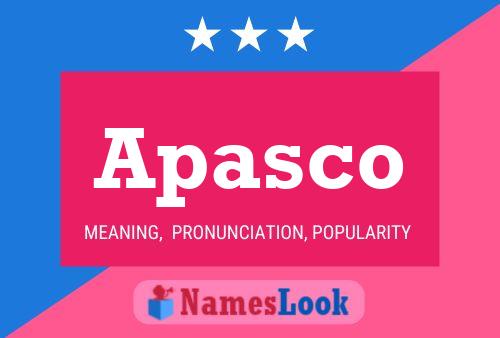 Apasco Name Poster