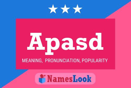 Apasd Name Poster