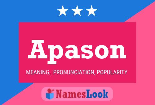 Apason Name Poster