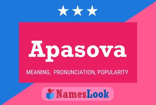 Apasova Name Poster