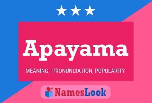 Apayama Name Poster