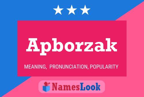 Apborzak Name Poster