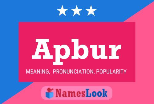 Apbur Name Poster