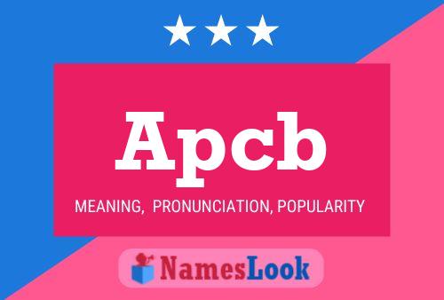 Apcb Name Poster