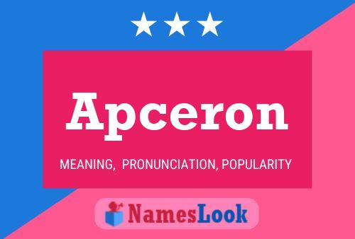 Apceron Name Poster