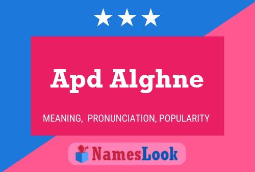 Apd Alghne Name Poster