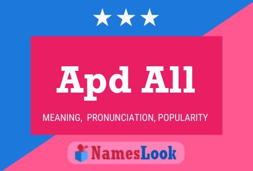 Apd All Name Poster