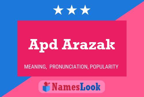 Apd Arazak Name Poster