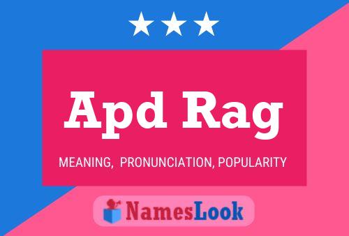 Apd Rag Name Poster