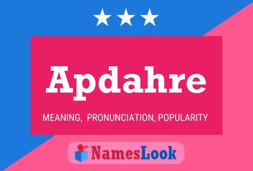 Apdahre Name Poster