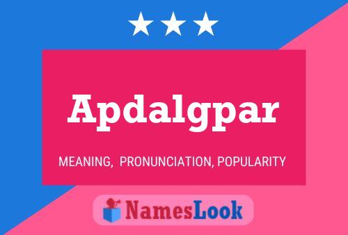 Apdalgpar Name Poster