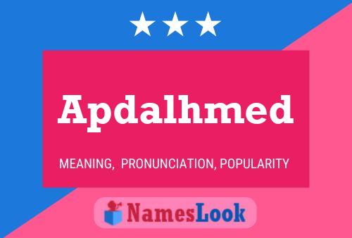 Apdalhmed Name Poster