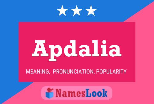 Apdalia Name Poster