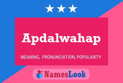 Apdalwahap Name Poster