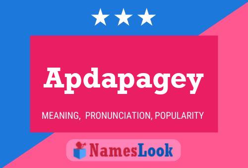 Apdapagey Name Poster