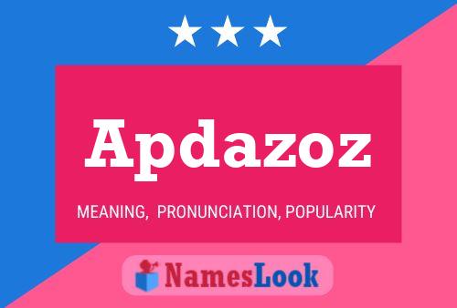 Apdazoz Name Poster