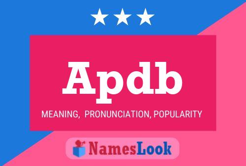 Apdb Name Poster