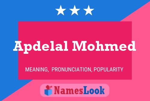 Apdelal Mohmed Name Poster